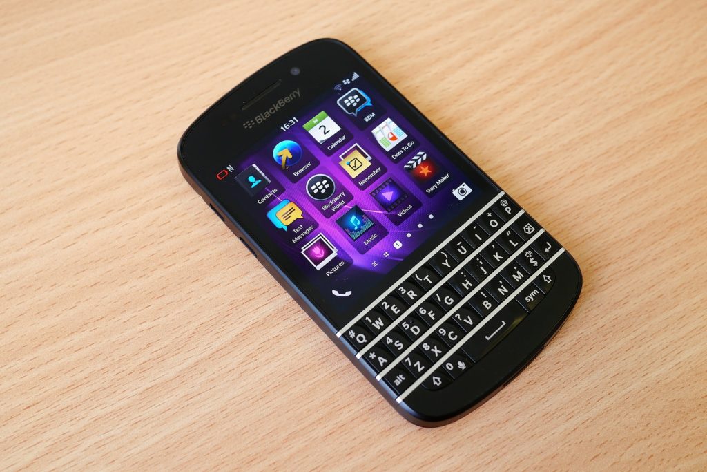 Blackberry Q10 home screen