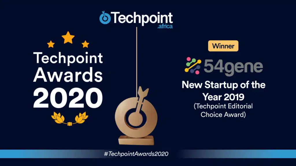 Techpoint Awards 2020 Winner 54Gene