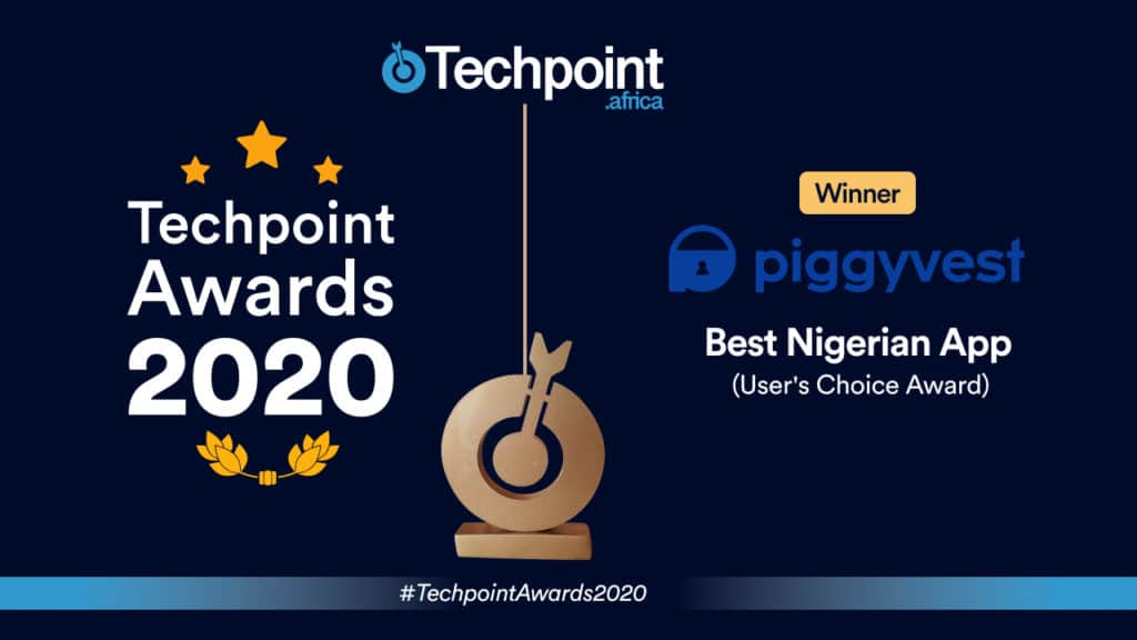 Techpoint Awards 2020 Winner PiggyVest