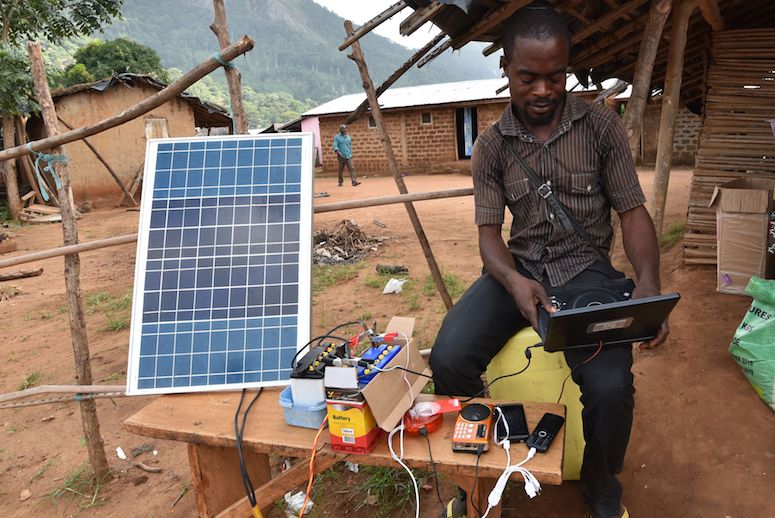 Africa microgrid restrcited solar power