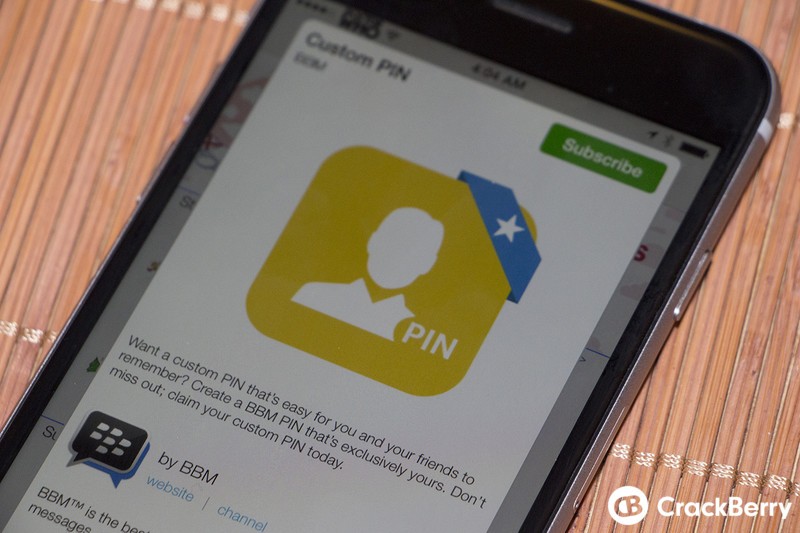 Customized PINs and Ad-free Subscription Coming To BBM