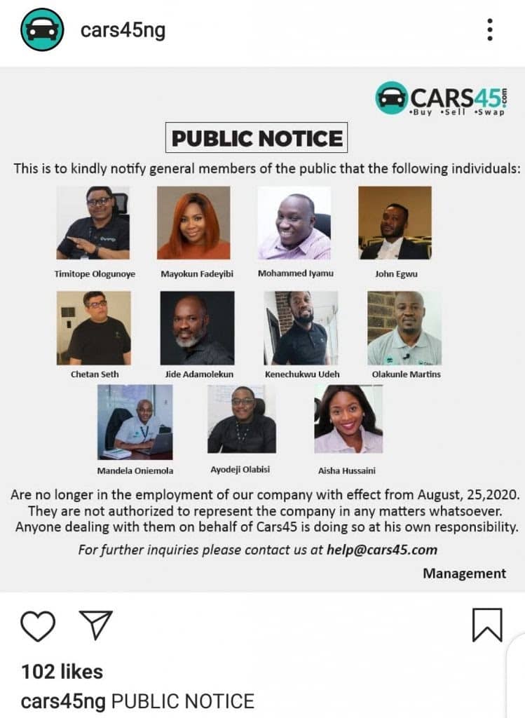 Former Cars45 CEO, Etop Ikpe, will head Autochek, a new company set to launch on October 1 1 Cars45