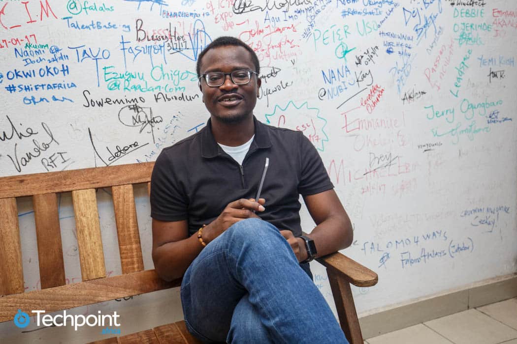 Babatunde Fashola at the Techpoint office