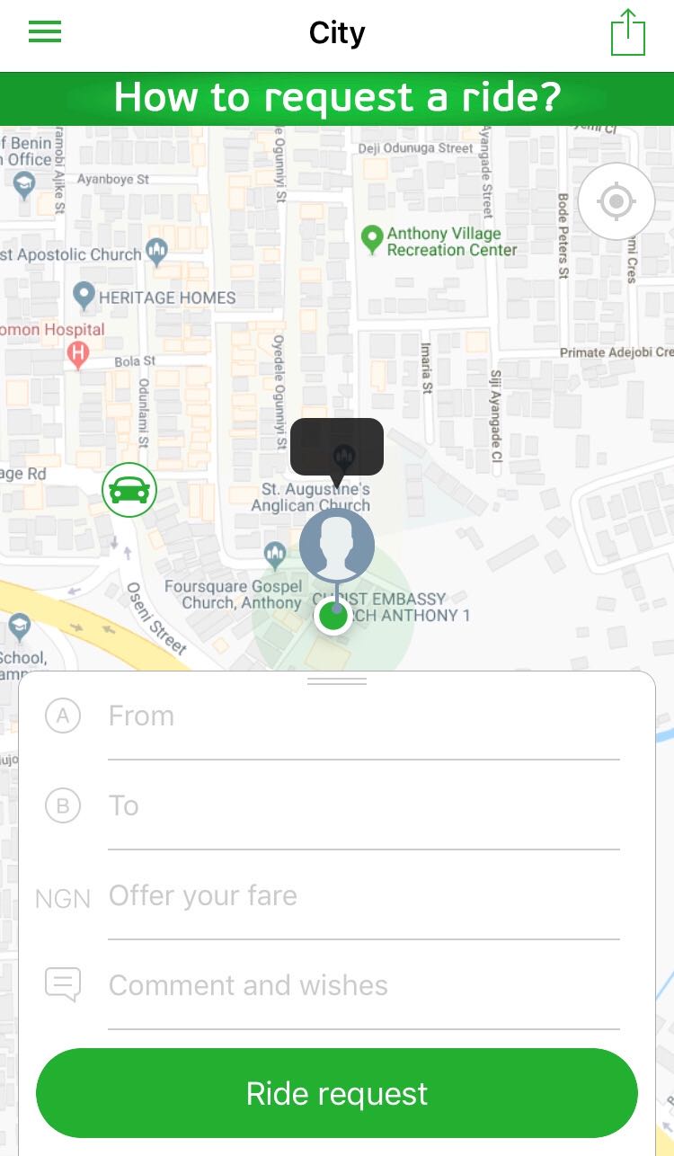 inDriver app screenshot