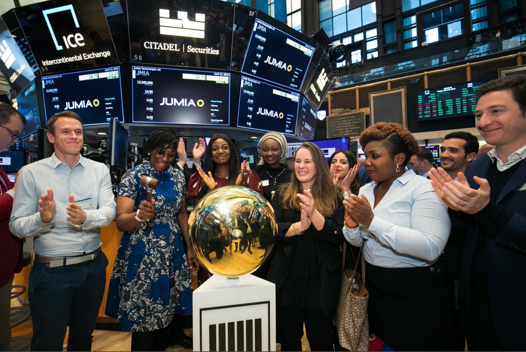 Juliet Anammah rings nyse bell