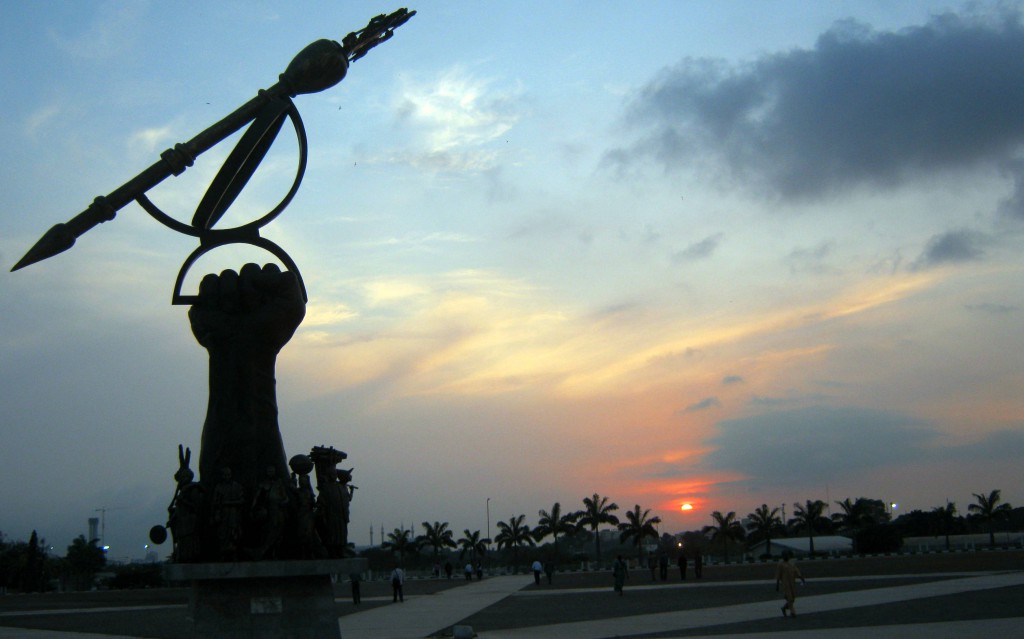 Sunset at the National assembly