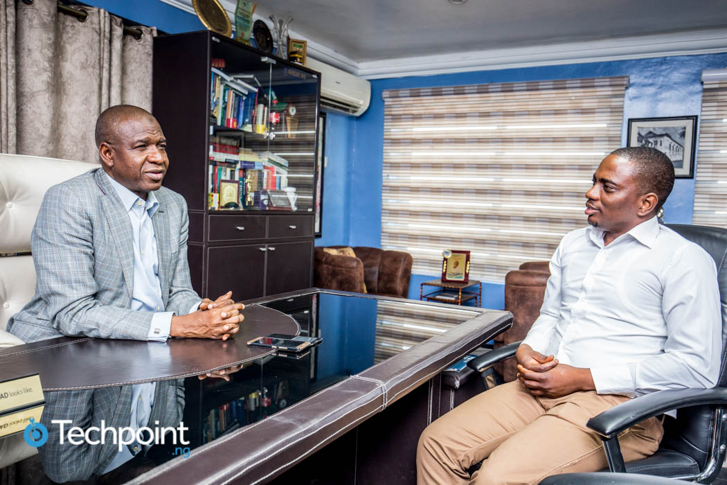 bola akindele on Techpoint founder's table