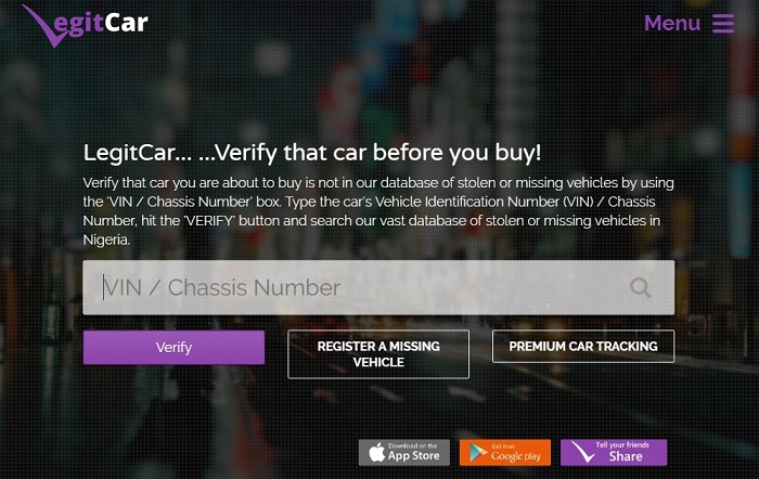 LegitCar website