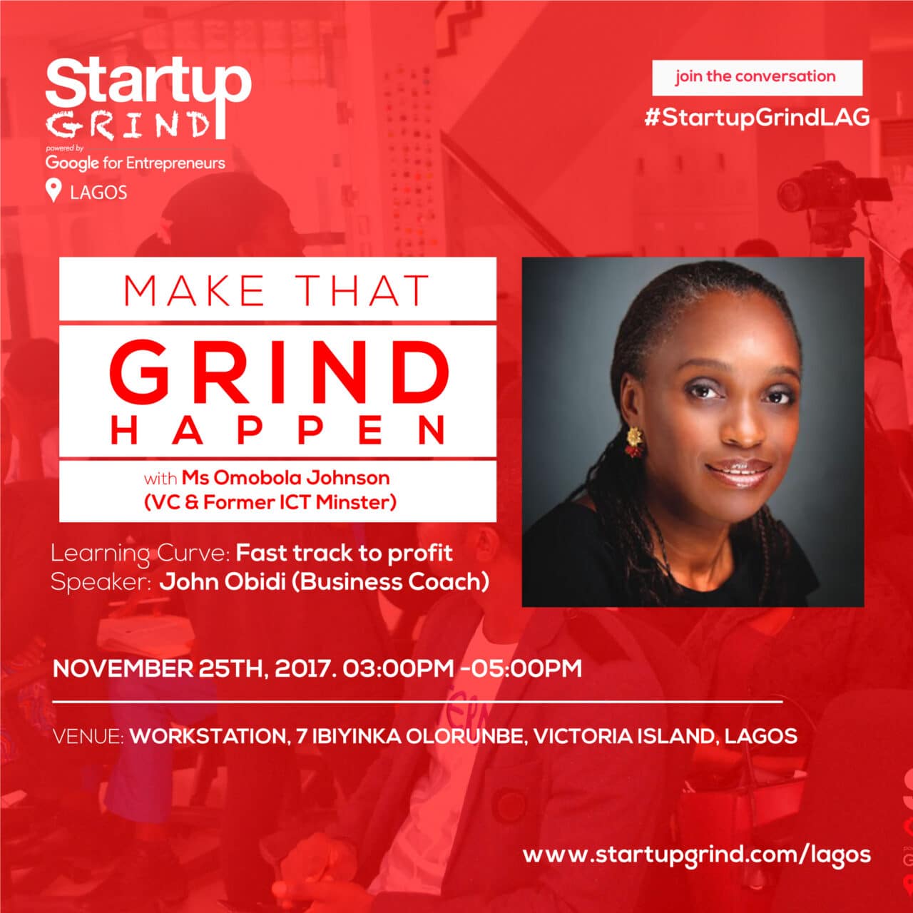 La startup Grind accueille Omobola Johnson en novembre