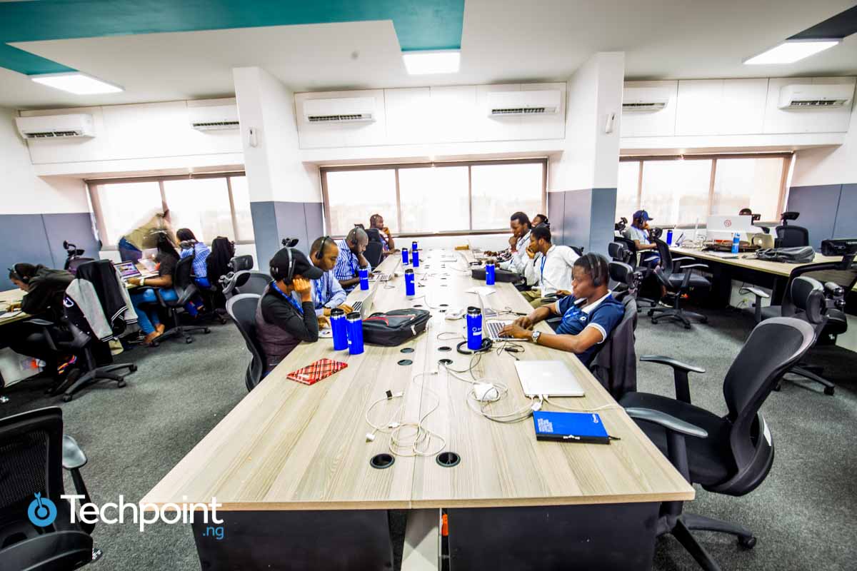 Andela Developers in their new Lagos Headquarters