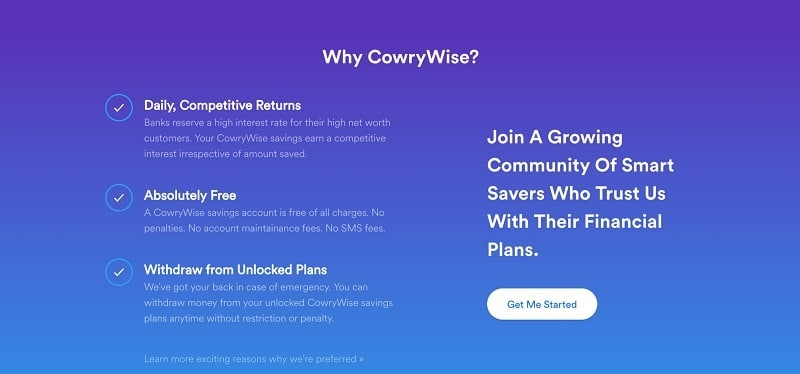 cowrywise why