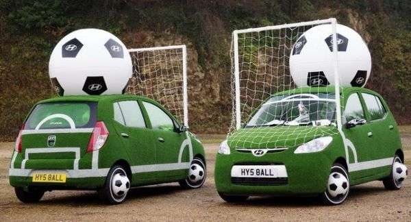 hyundai football themed cars