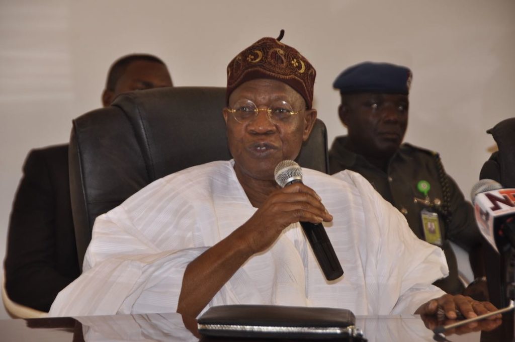 minister of information and culture Lai mohammed