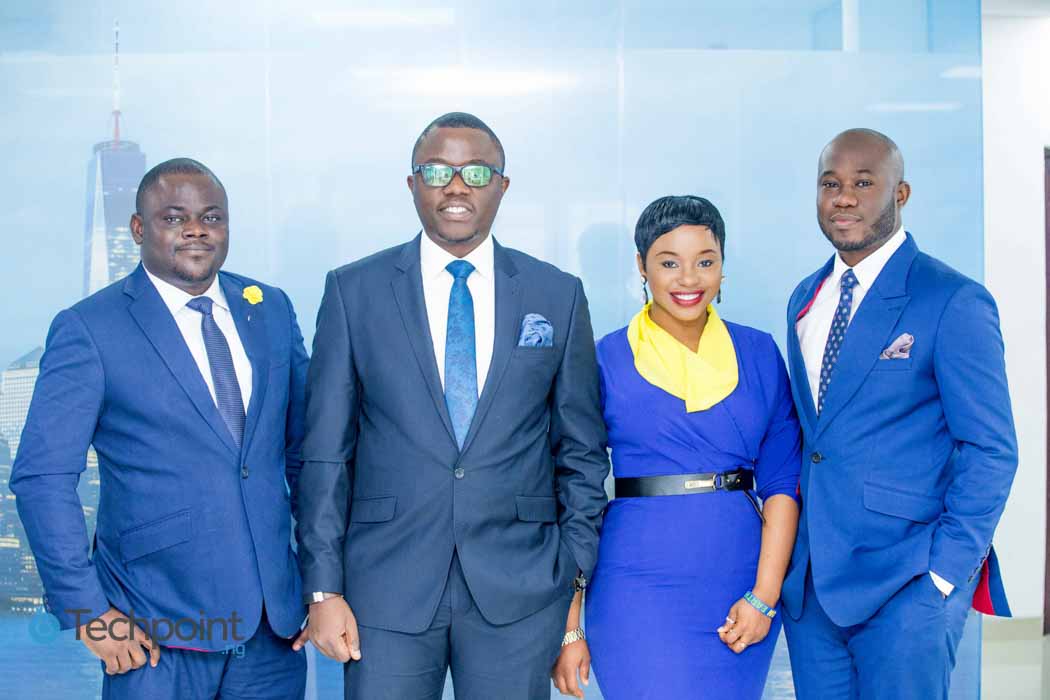 (L-R: Travelbeta.com operations manager David Asuku, Chief commercial officer Onyeka Akumah, Toyin Omotoso and Chief technology officer Wole Ayorinde)