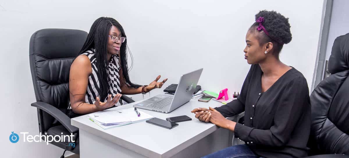 Titilope Adewusi in an interview with Techpoint