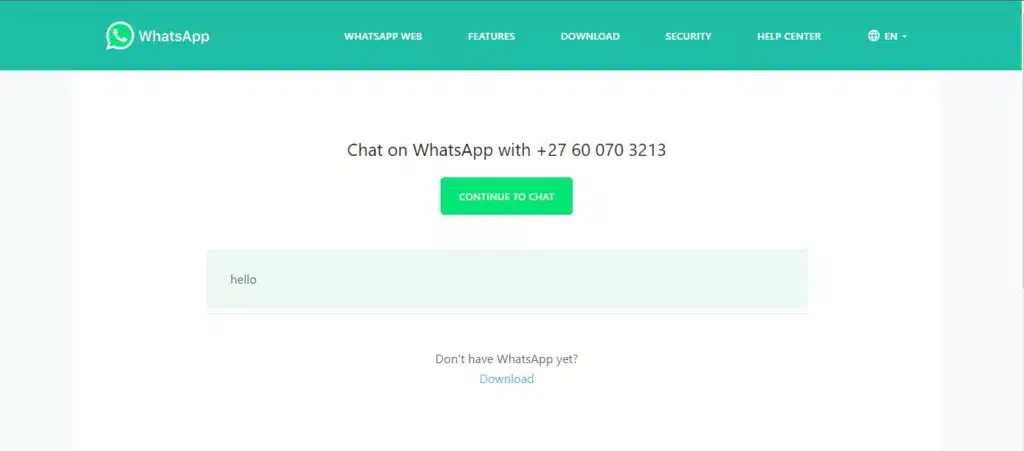 FoondaMate WhatsApp Screenshot