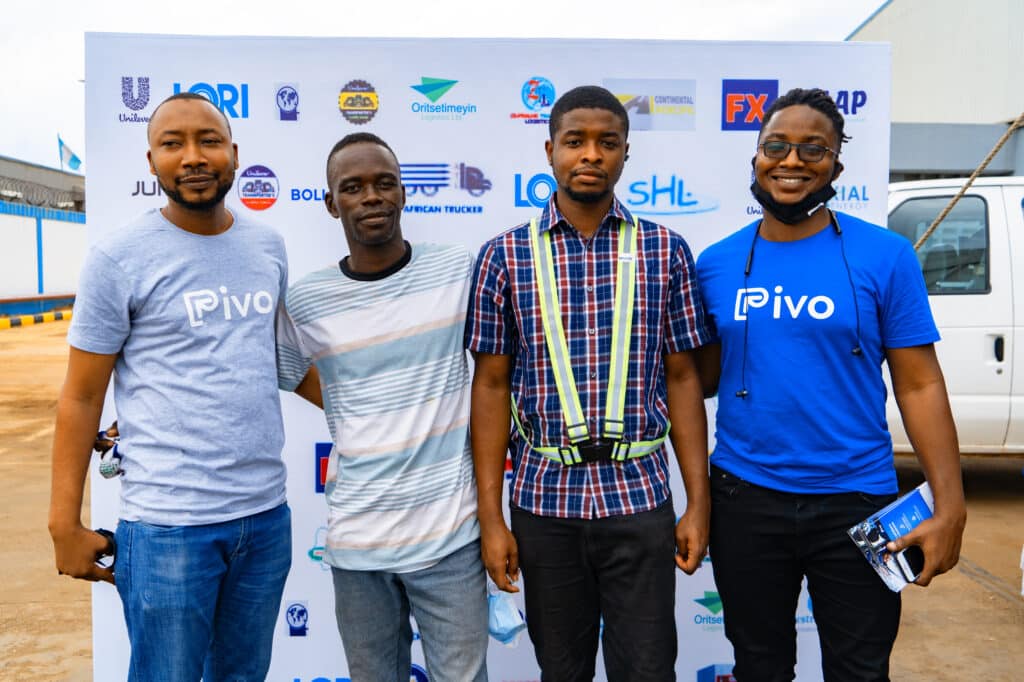 Pivo staff and customers at 2021 Unilever Transport Week