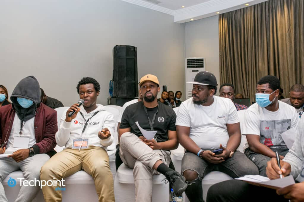 TABS Web3 Hackathon Judges.L-R Akintunde Sultan, Akinyemi Akindele, Ekene Egonu (skip next) Mayowa Tudonu