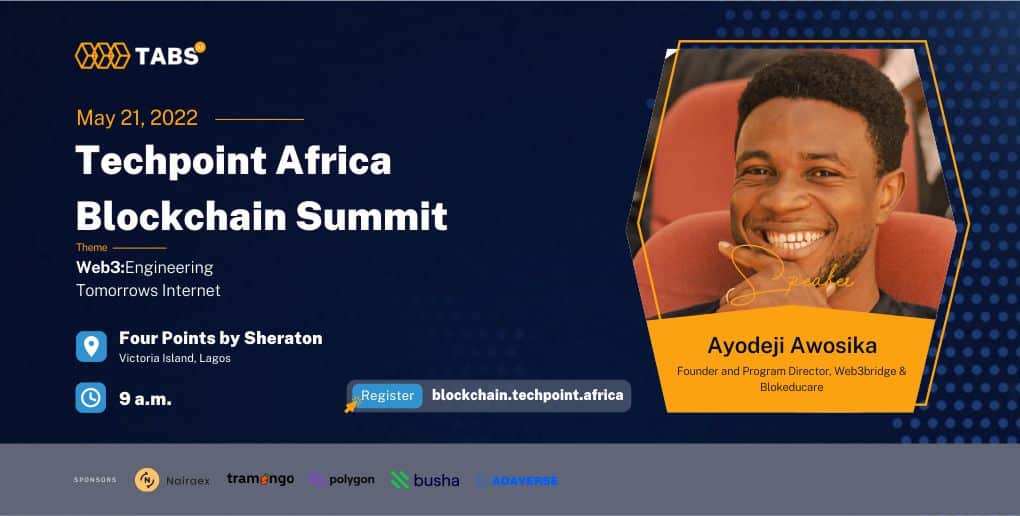 Ayodeji Awosika, Speaker at the Techpoint Africa Blockchain Summit