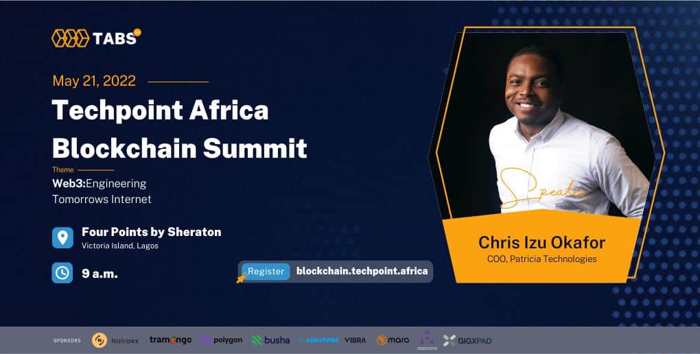 Chris Izu Okafor. Speaker, Techpoint Africa Blockchain Summit