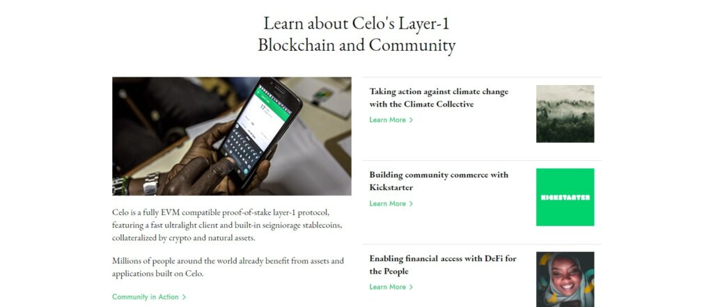 Celo's Layer-1 Blockchain and Community