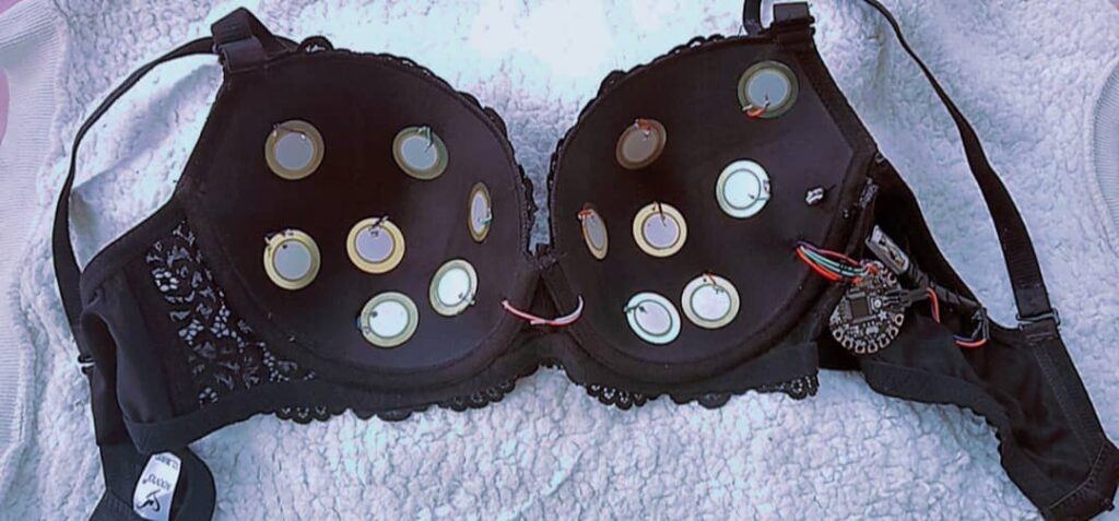 Teenage inventors show off prototype for cancer-detecting bra