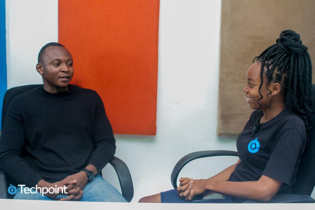 In conversation with Seun Adeola, Growth Operations lead, Shara at the Techpoint Africa office, Ikeja