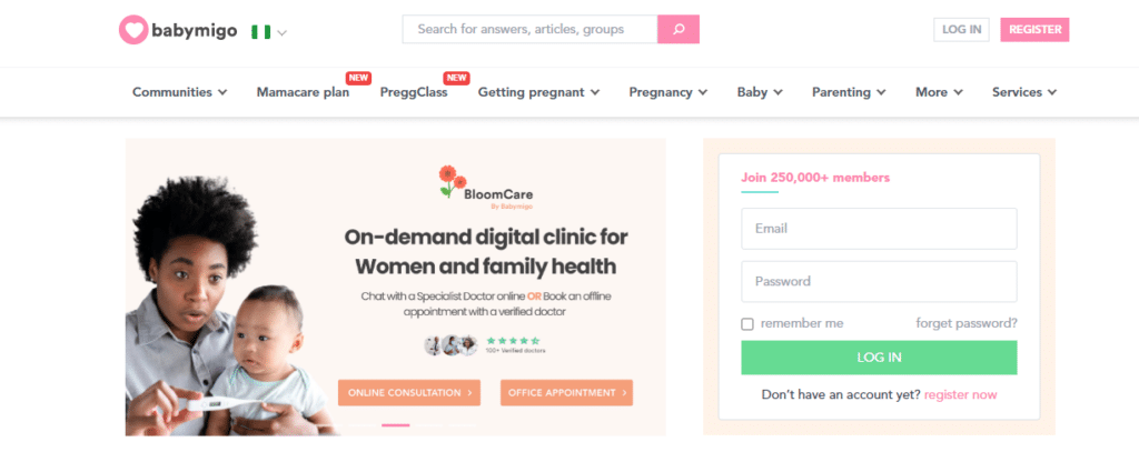 Beryl TV Babymigo-homepage-screenshot-1024x416 Nigerian healthtech platform, Babymigo, is making motherhood easier and reducing maternal and neonatal mortality Technology 