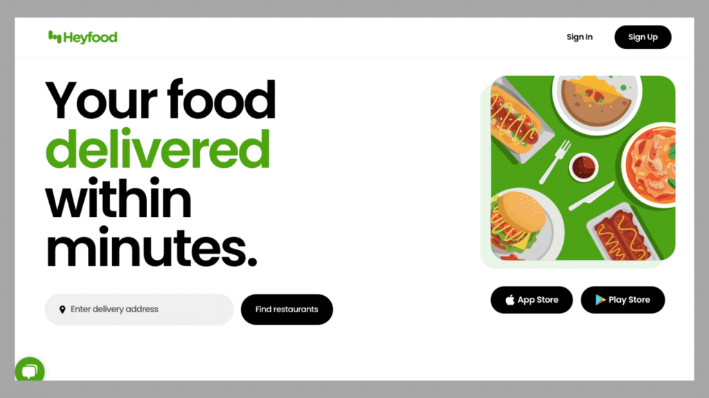 Heyfood website