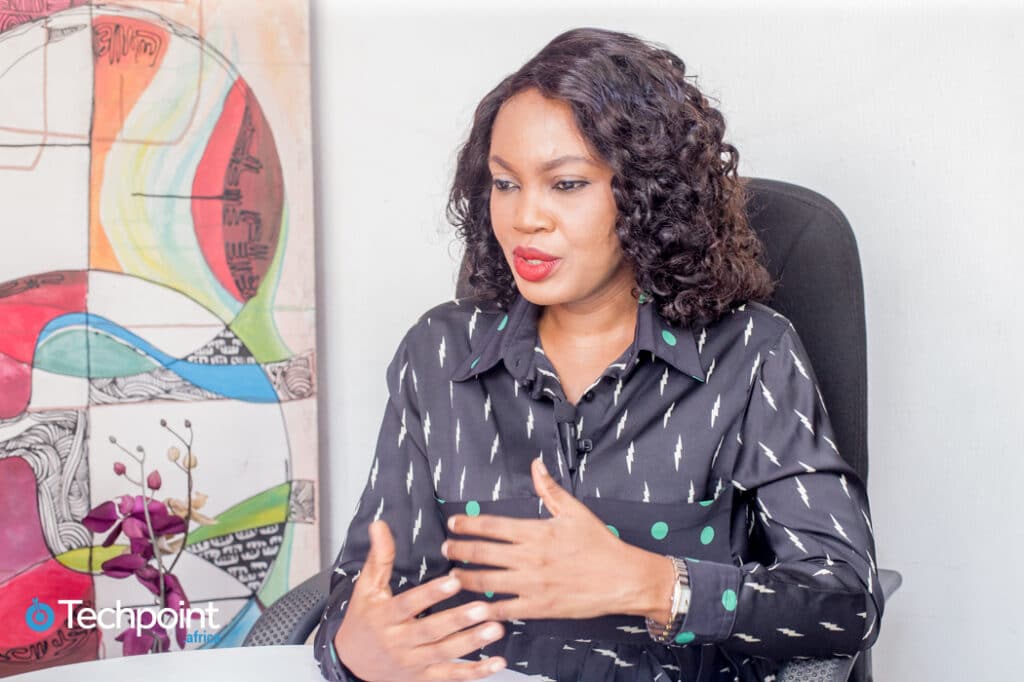 Une image de Florence Chikezie, fondatrice de ReDahlia/Entrepreneurs.ng parlant