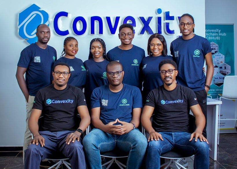 The Convexity team posing for a picture