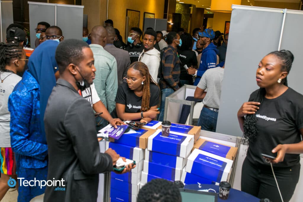 networking and exhibition at a Techpoint Africa event