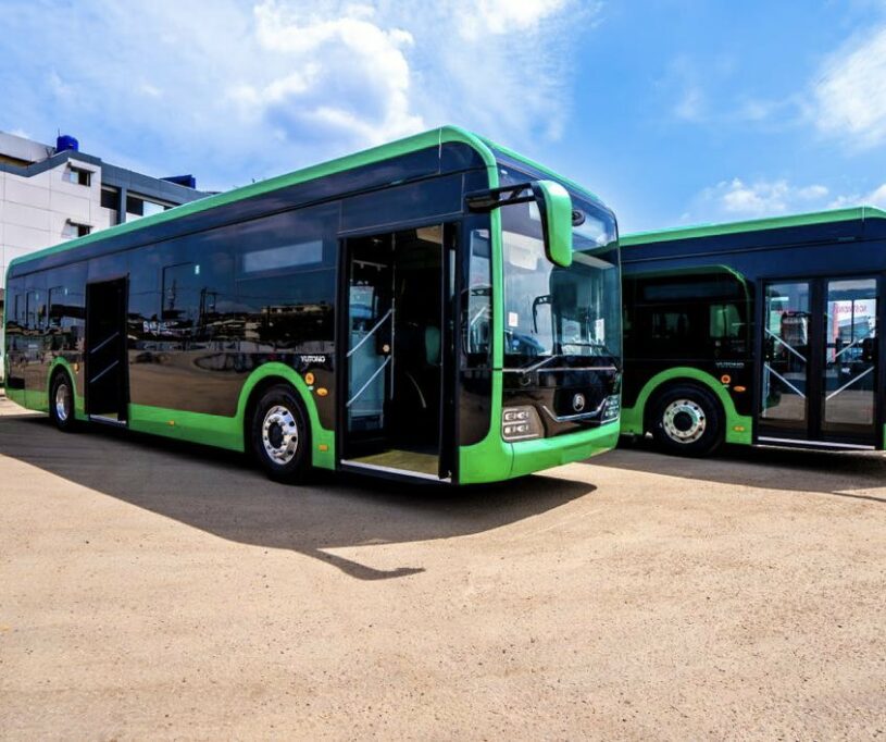 A large electric bus