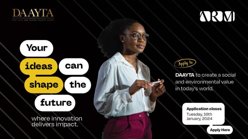 Deji Alli ARM Young Talent Award (DAAYTA) 2024 Call for Applications