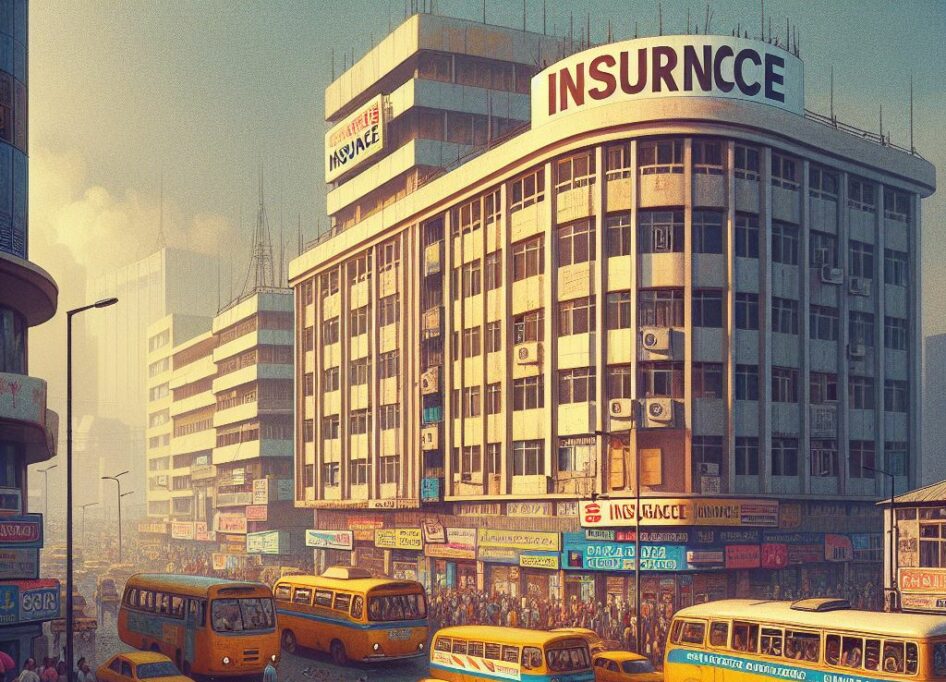 An AI generated image of an Insurance building