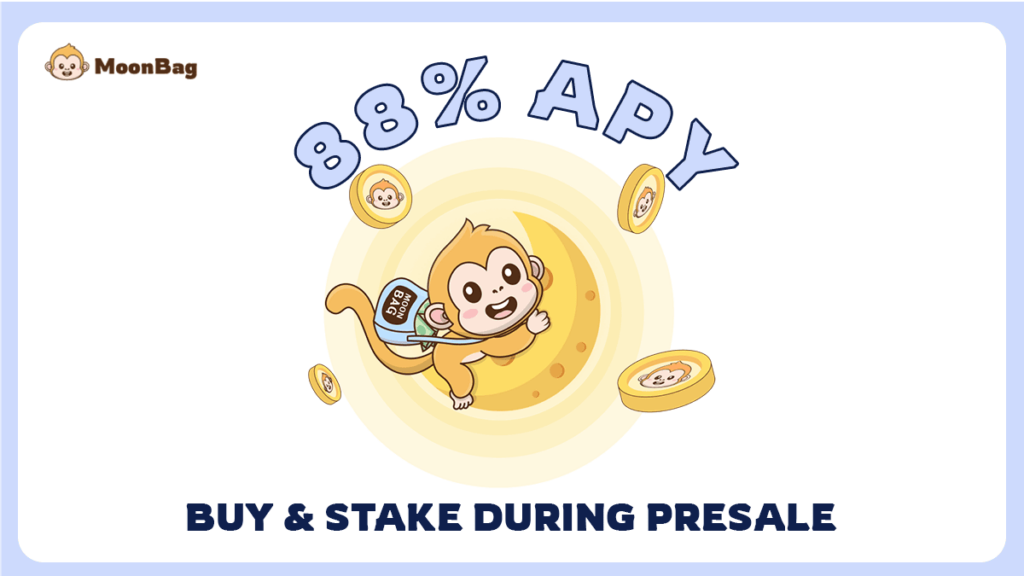 MoonBag's Phenomenal $2.8M Presale with 88% APY Makes It The Top Crypto Presale in 2024, Toppling Dogwifhat and Near Protocol 3 c100