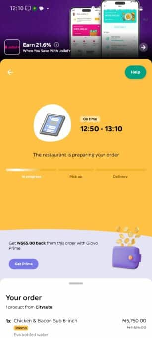Quick commerce startup, Glovo steps into advertising 1 A screenshot of an ad on the Glovo app
