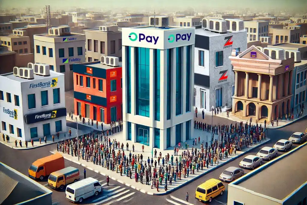 Paramount Africa shuts down after 20 years 2 OPay taking customers from traditional banks. This depicts fintechs becoming an alternative for traditional banks