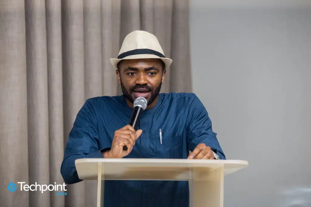Ikpeme Neto, CEO of WellaHealth speaking at the Techpoint Africa x WellaHealth
