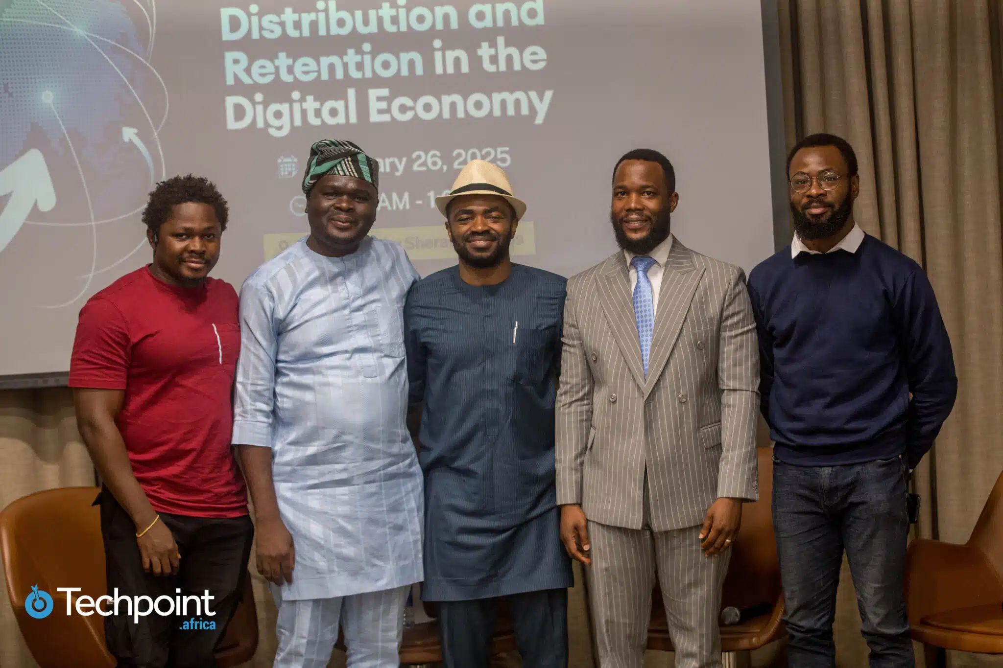 Panel session speakers at the Techpoint Africa x WellaHealth Startup Growth Forum