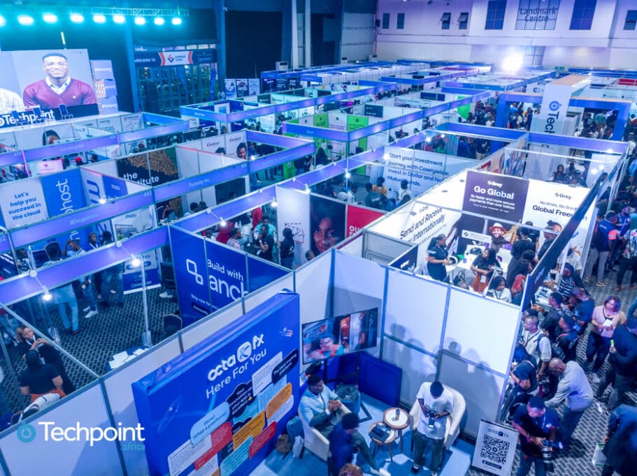 Why the Lagos Startup Expo has become a must-attend event: real stories, real impact 1 Drone shot of Exhibition Booths at Lagos Startup Expo 2023