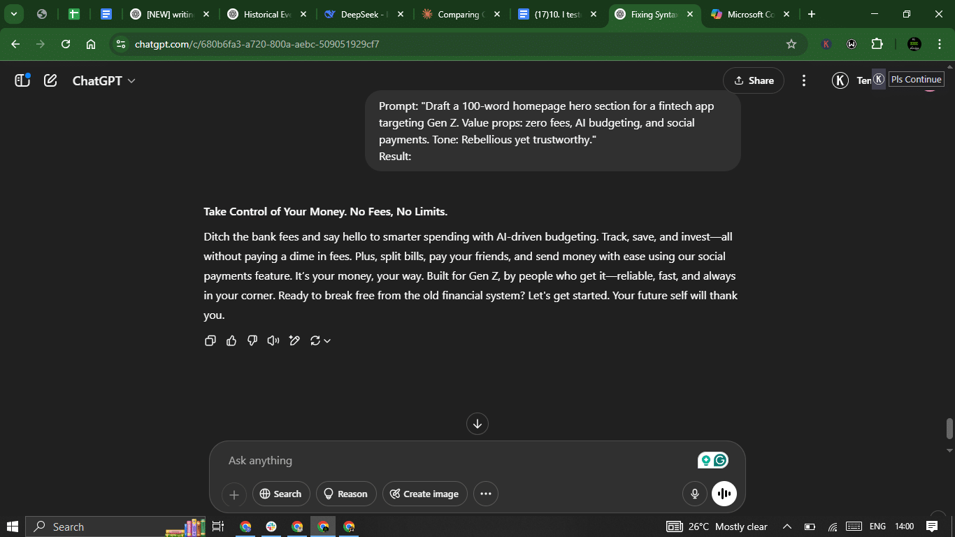 I tested ChatGPT vs Microsoft Copilot with 10 prompts for different use cases — Here’s how they performed 24 AD 4nXdvmKSlFbvR RcAyryXXaiwBzjvXKRxOTH66gMC87kgLdHxCHWWW6eqnEYZJxBHOX mB5q2sLtC2fUngEAGlVMJwg65o8Pr504C5mhWypiXVcUDnPDz ODm8MOs2SUUiNS3tWbySQ