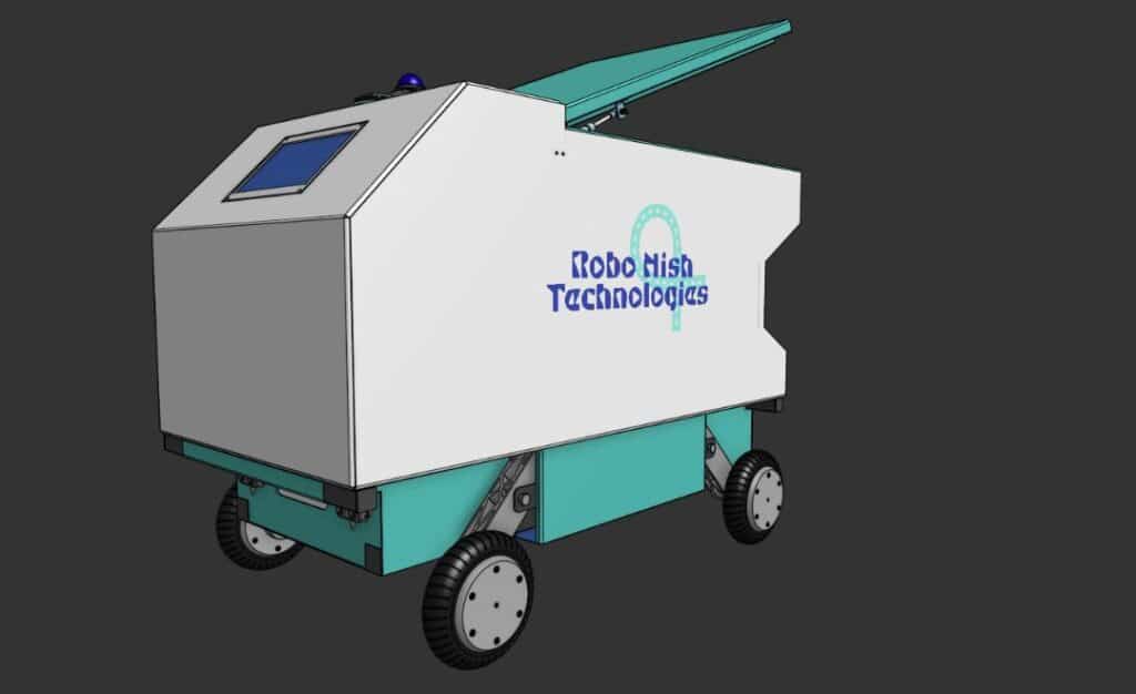 These UNILAG graduates are building an AI-powered delivery robot for Nigerian estates 2 Render of Robo Nish robot