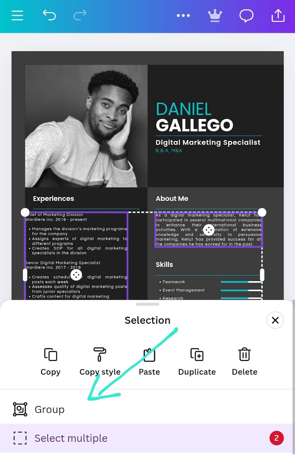 How to group elements in Canva (desktop, mobile & iPad) 9 AD 4nXcPqljE8Qpu28y x13TymnrMUlg6xQ9Bbx6EKv52yLVCtfO7psulelYKmxI8iUorU0j2Geu