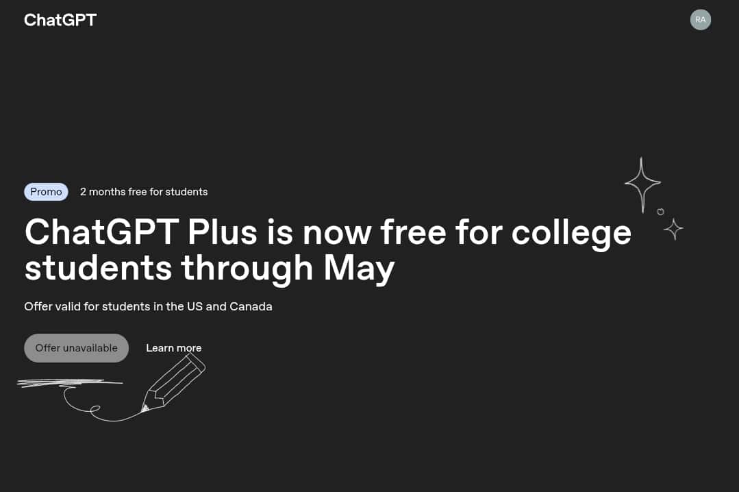 Is ChatGPT free for students? What you need to know in 2025 3 AD 4nXeE8BzSv8glZbO jS7QmKetna8oaMjMw6gpQV1D4Lrfltaeu2HcDBFK 1abmOURKSsAEMMwZ6mlnIkooLUK yDSPI11d8CfFsuJaU5WTwoFxOoxdW11ht7WwWqoduTcRaE2 brGOQ