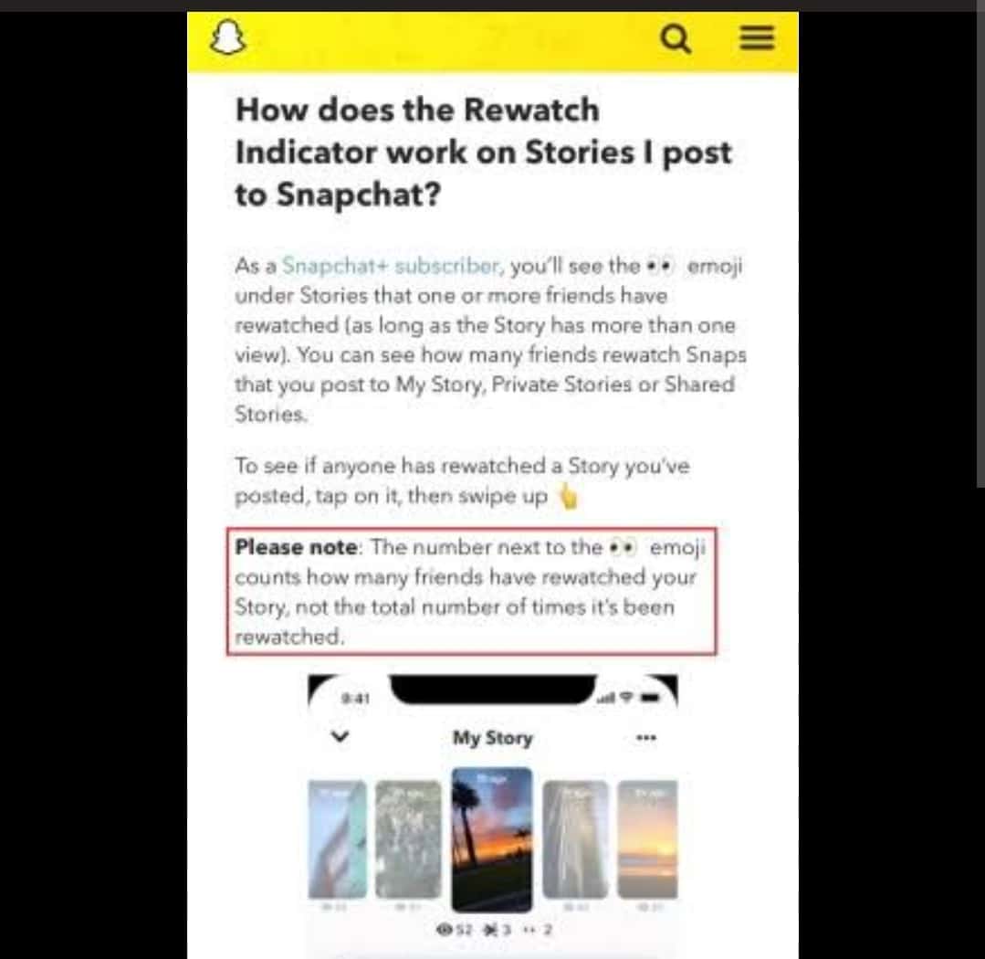 What do the eyes π mean on a Snapchat story? Full explanation 2