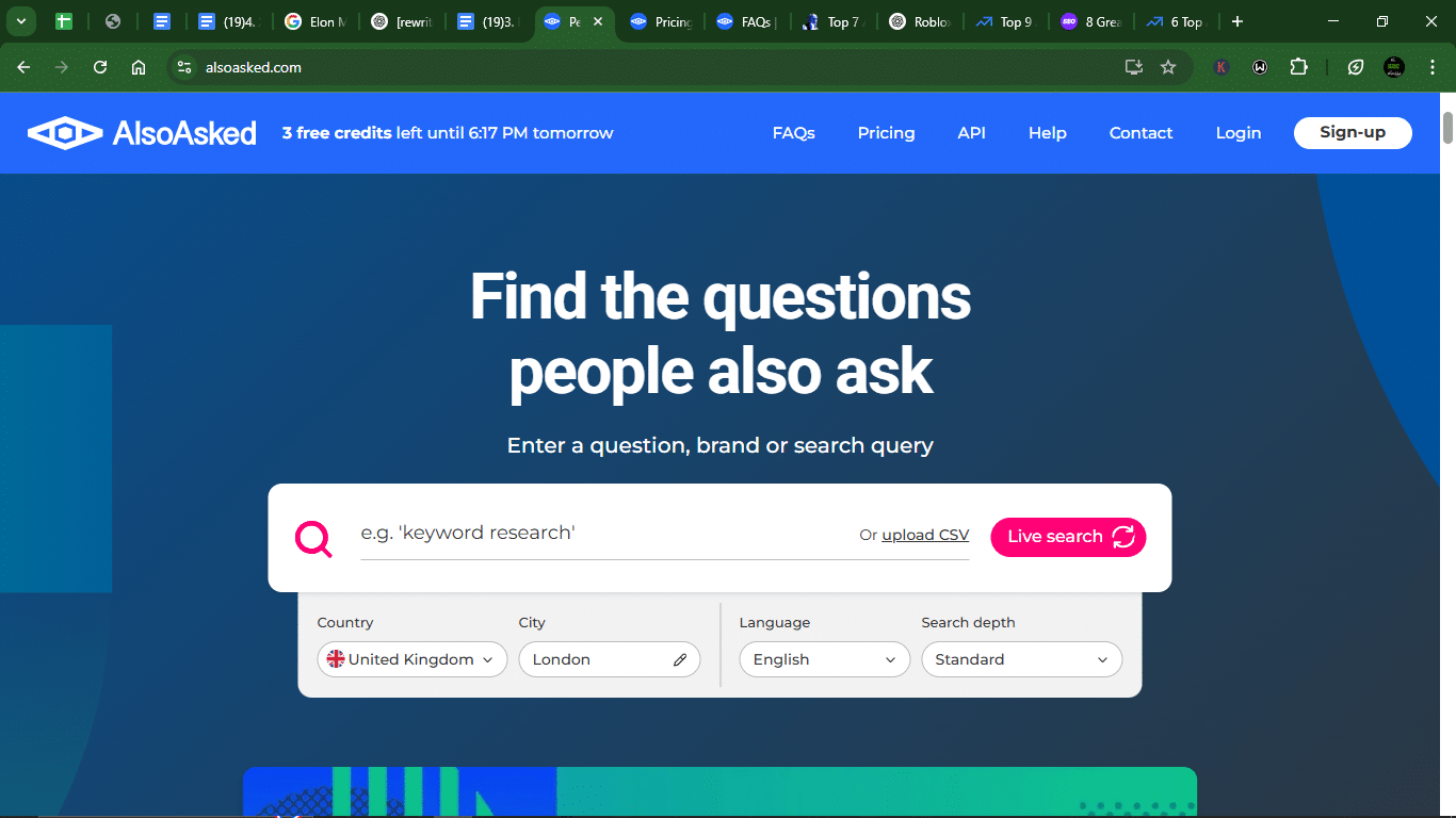 I tested the 6 best AnswerthePublic alternatives (2025 review) 6 AD 4nXeA7mPwHFKycrQOj53TBYB4xjyX5xy2S04V nAoE2UQEAmkieMibf7aBJMd6Q Ge9aK8DUoV95cukdzcxW6QfiGOvumh96t8Tc9JpGhHBcPvlNl1gd9KC9pMC A8dlD0Zdu70C HQ