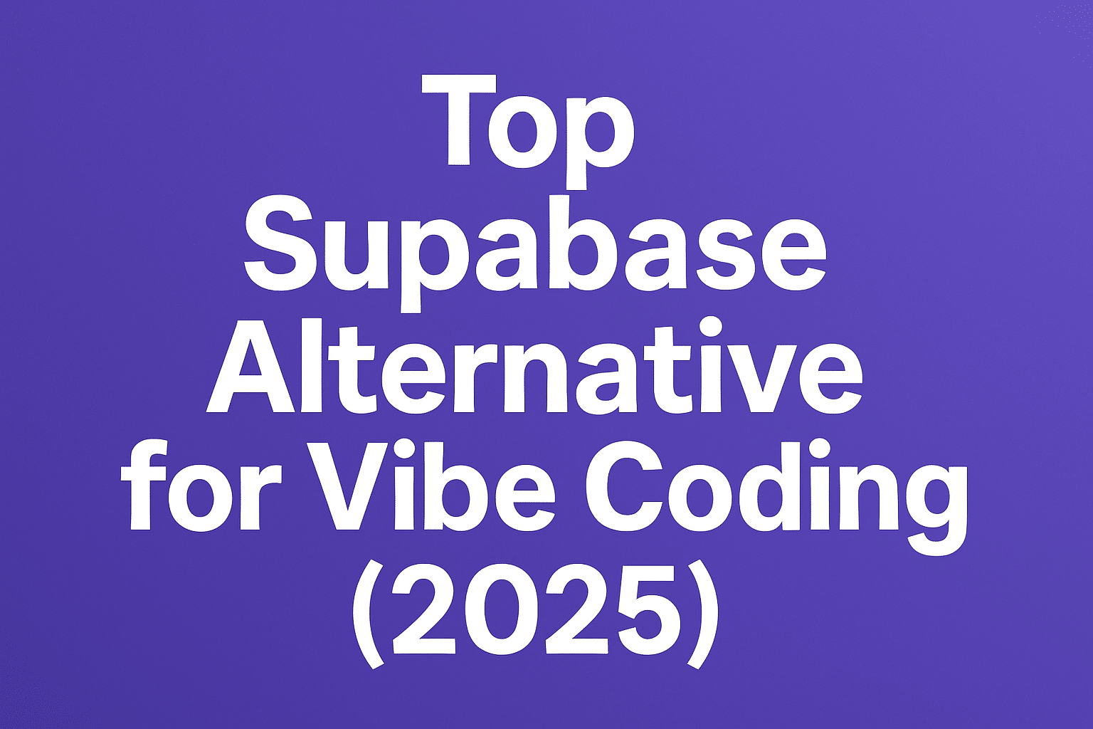  I tested the top Supabase alternative for vibe coding —here’s my honest review