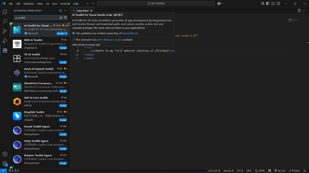 I tried the VS Code AI Toolkit—here’s what it can actually do 3 AD 4nXexR3bPTiEeVpQ7HfwpGqOAn4bl6GmV3gu OK9p InmRHZI1p1N5opoAacG4krmZvI7EG64
