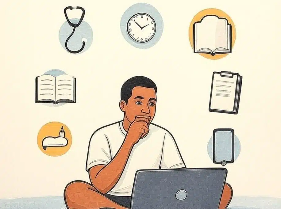Student juggling medicine and software engineering